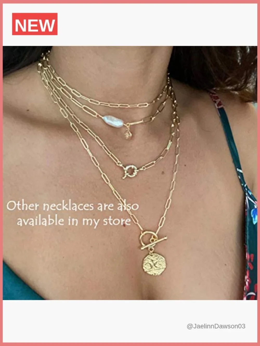 18K Gold Plated Moon Star Layering Choker Necklace Pendant